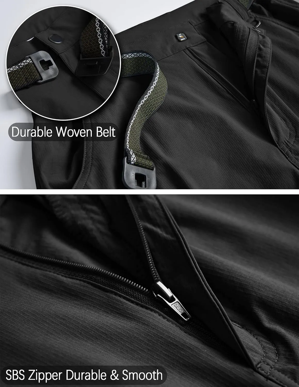 Men's Cargo Work Hiking Pants Lightweight Water Resistant Quick Dry Fishing Travel Camping Outdoor Breathable Multi Pockets