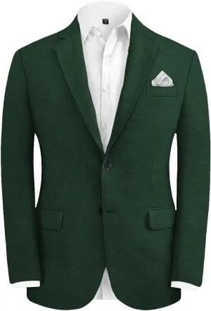 Men's Fashion Casual Slim Fit Linen Blazer Regular fit Jacket Lightweight 2 Button Blazer Sport Coat