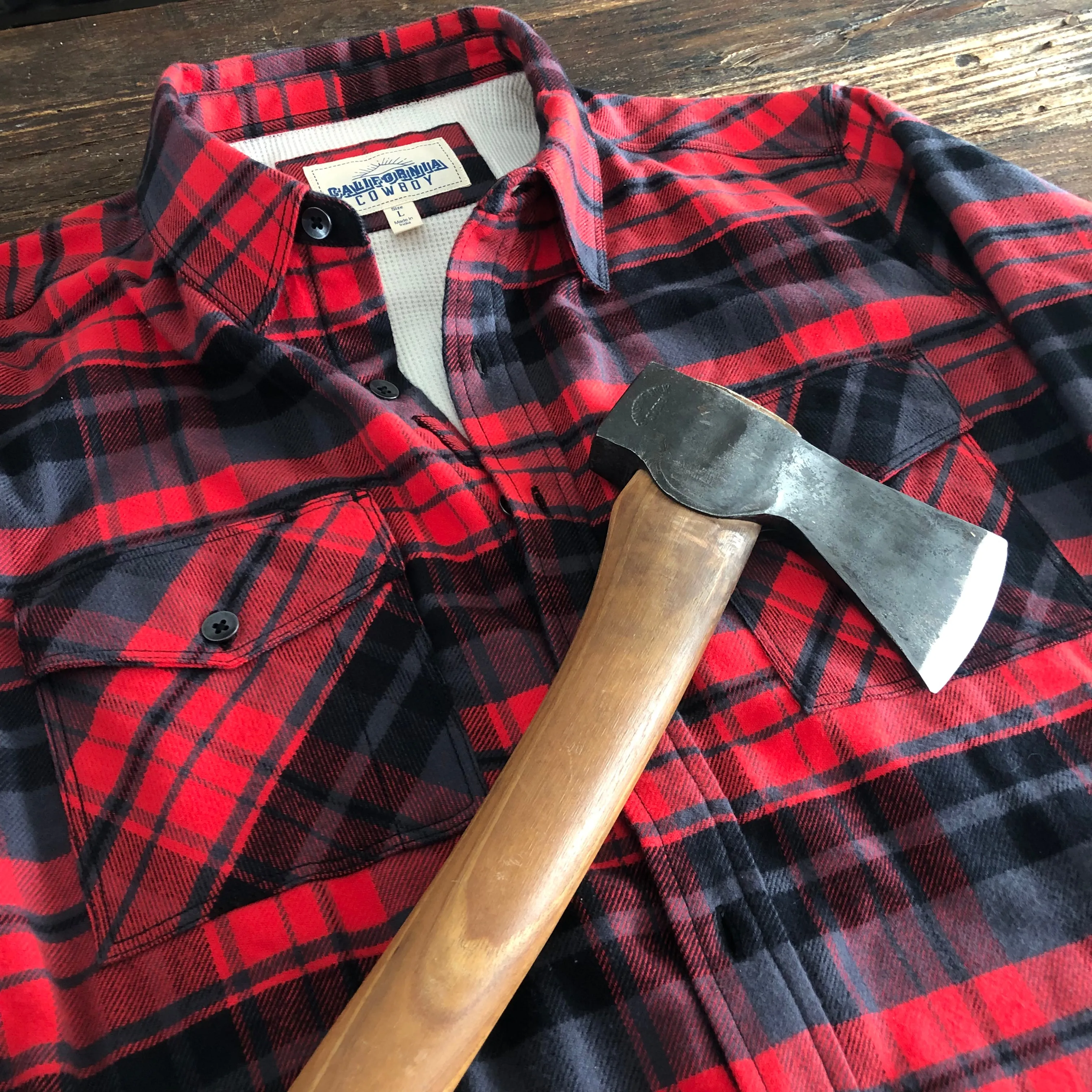 Mens High Sierra Shirt - Red Axe Tartan