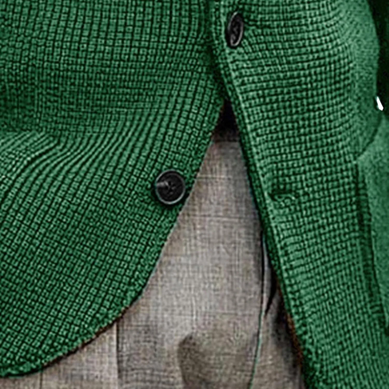 Men's Knitted Jacket Casual Button Up Slim Fit Cardigan Warm Cable Sweater Blazer with Pockets