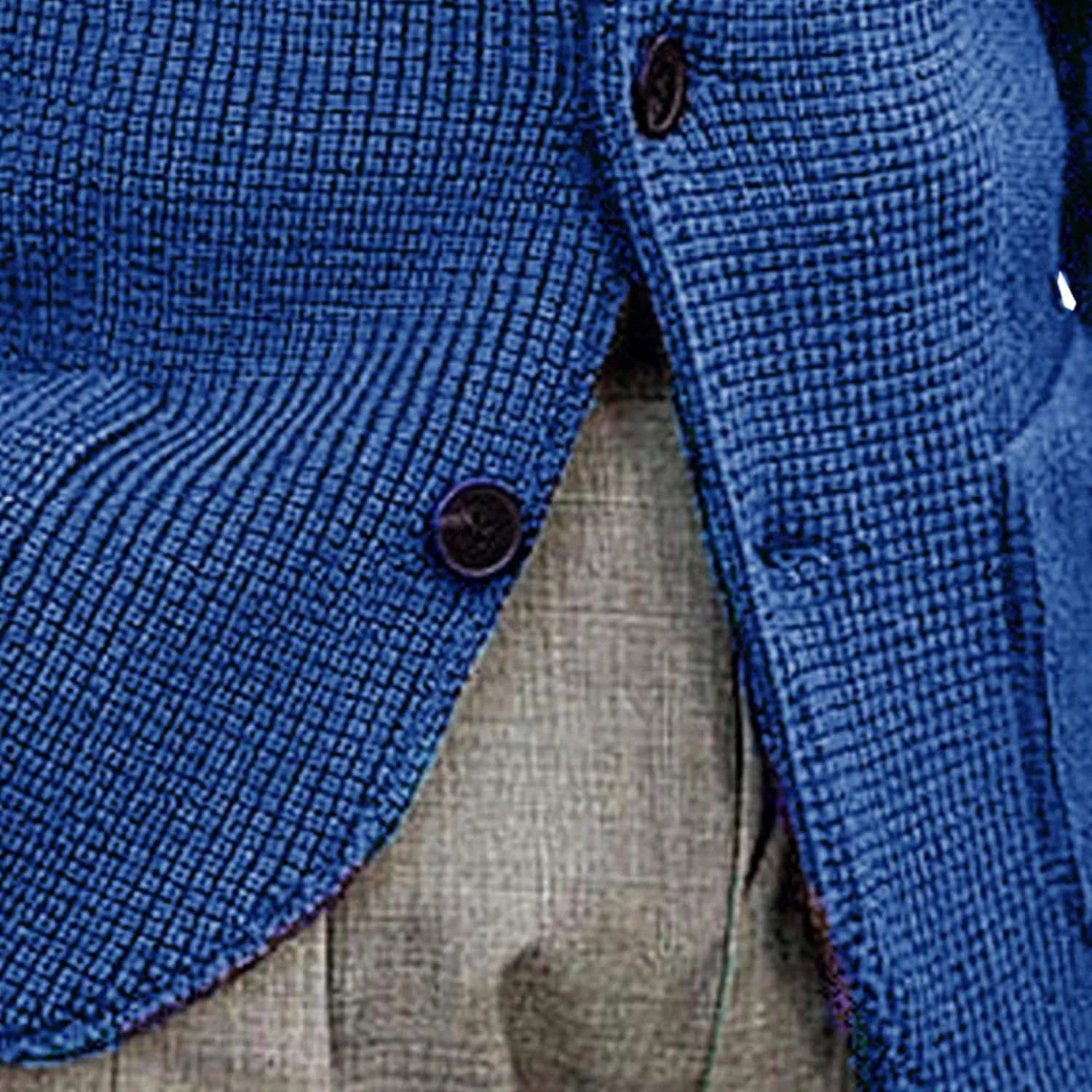 Men's Knitted Jacket Casual Button Up Slim Fit Cardigan Warm Cable Sweater Blazer with Pockets