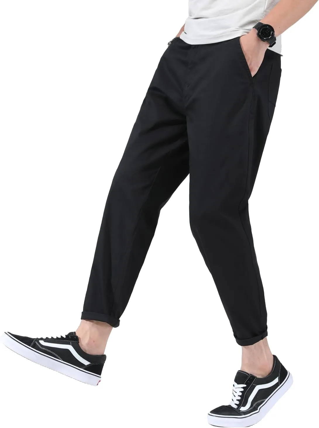 Men's Slim-Fit Casual Stretch Flat Front Khaki Pant Standard and Big & Tall Sizes Chino Pant