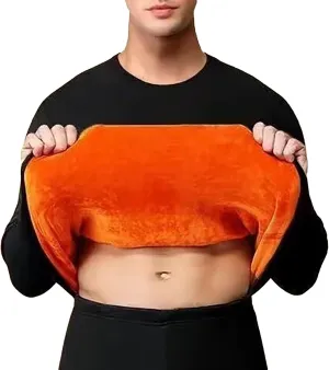 Men's Thermal Underwear Set Men's Thermal Underwear Set Lined Long Thermal Fleece Lined Base Layer Set for Cold