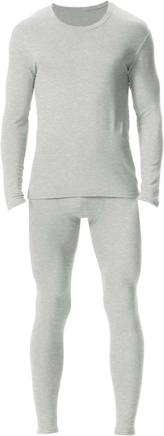 Men's Thermal Underwear Set Men's Thermal Underwear Set Lined Long Thermal Fleece Lined Base Layer Set for Cold