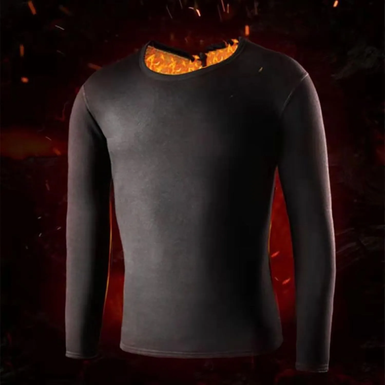 Men's Thermal Underwear Set Men's Thermal Underwear Set Lined Long Thermal Fleece Lined Base Layer Set for Cold