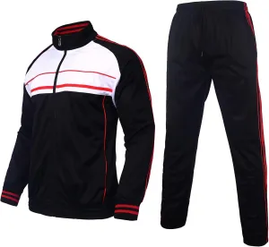 Men's Tracksuits 2 Piece Sweatsuits for Men Set Casual Athletic Jogging Warm Full Zip Sweat Suits with Pockets