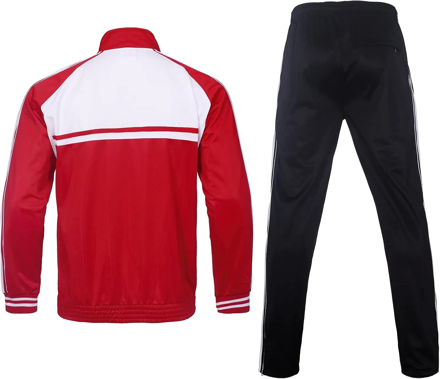 Men's Tracksuits 2 Piece Sweatsuits for Men Set Casual Athletic Jogging Warm Full Zip Sweat Suits with Pockets