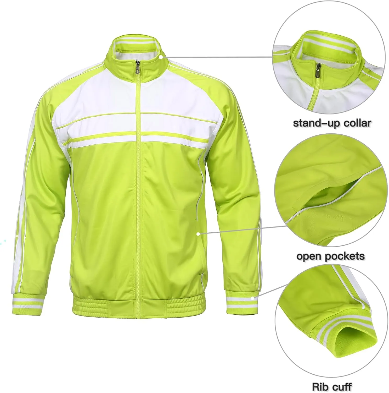 Men's Tracksuits 2 Piece Sweatsuits for Men Set Casual Athletic Jogging Warm Full Zip Sweat Suits with Pockets