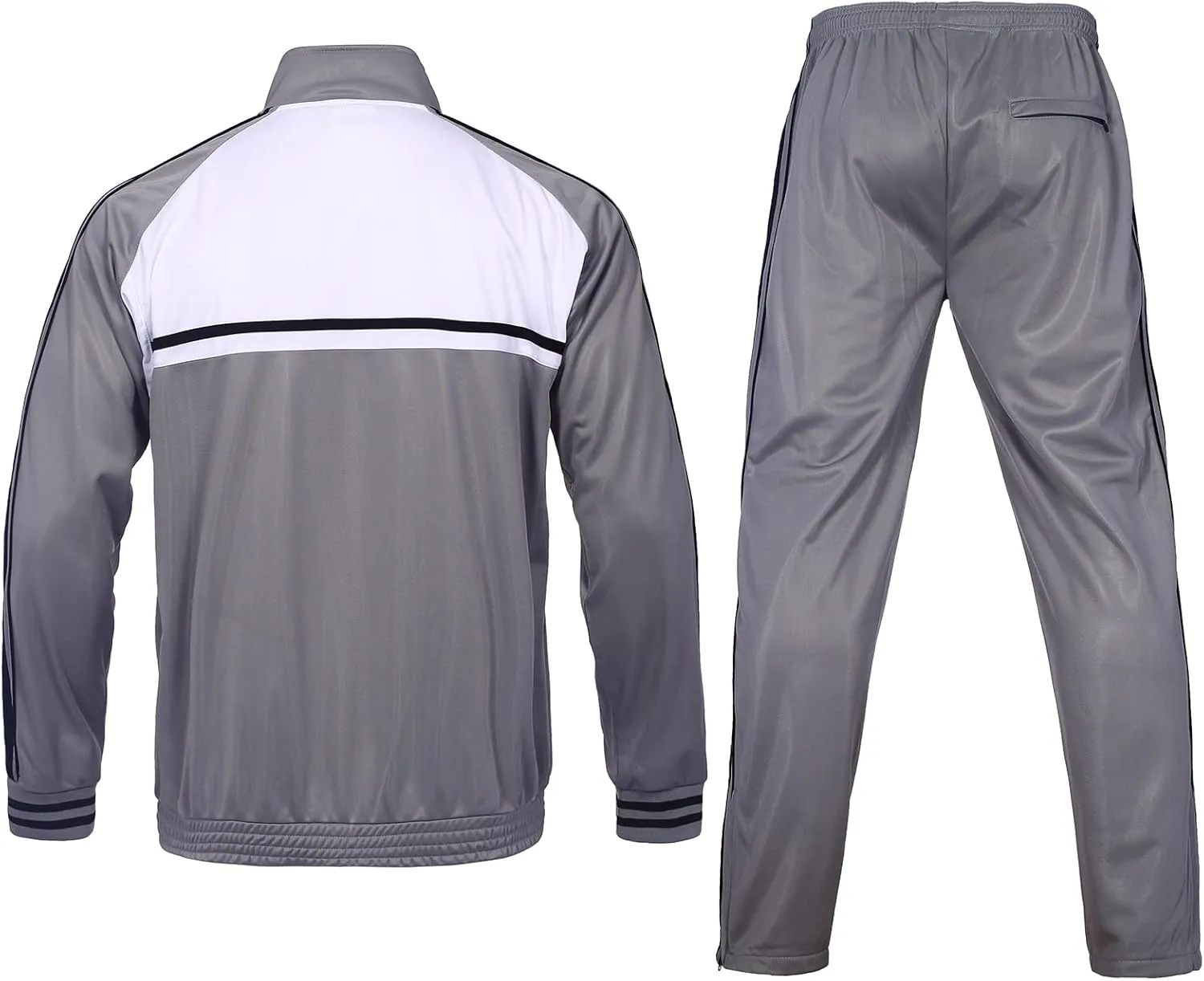 Men's Tracksuits 2 Piece Sweatsuits for Men Set Casual Athletic Jogging Warm Full Zip Sweat Suits with Pockets