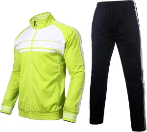 Men's Tracksuits 2 Piece Sweatsuits for Men Set Casual Athletic Jogging Warm Full Zip Sweat Suits with Pockets