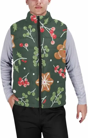 Mens Vest Symbols Of The New Year Men'S Outdoor Quilted Winter Vest Puffer Sleeveless Jacket Padded Vest