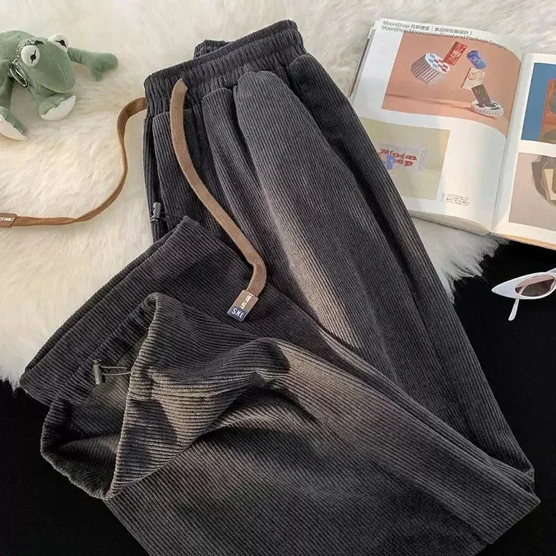 Men's WCasual Pants Fleece-lined Thickened
