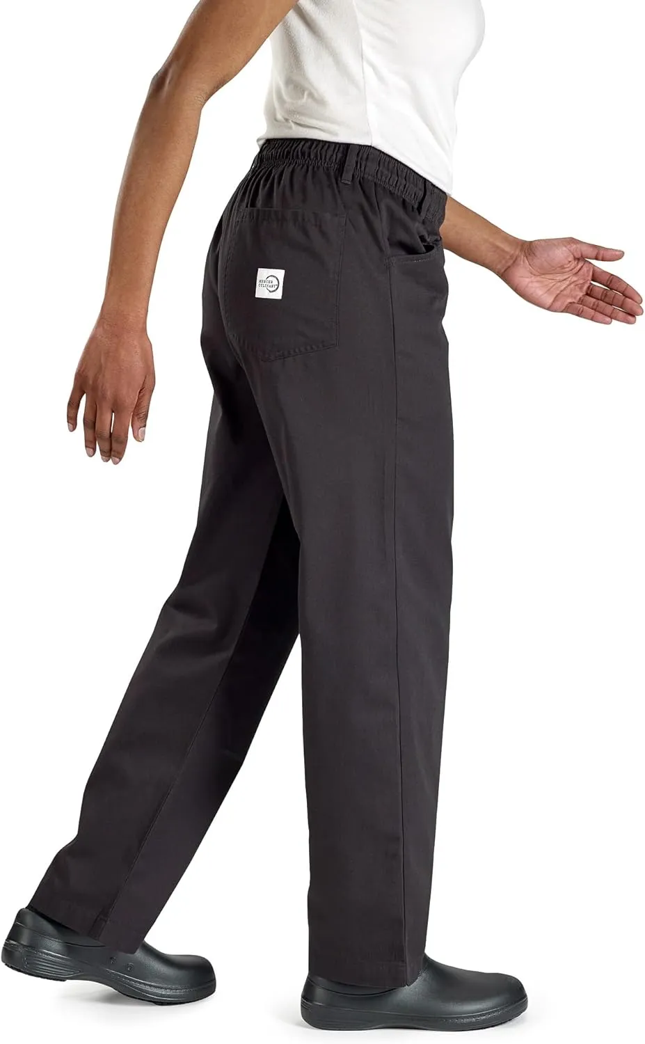 Mercer Culinary M60060BKL Millennia Women's Chef Pants, Large, Black