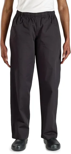 Mercer Culinary M60060BKL Millennia Women's Chef Pants, Large, Black