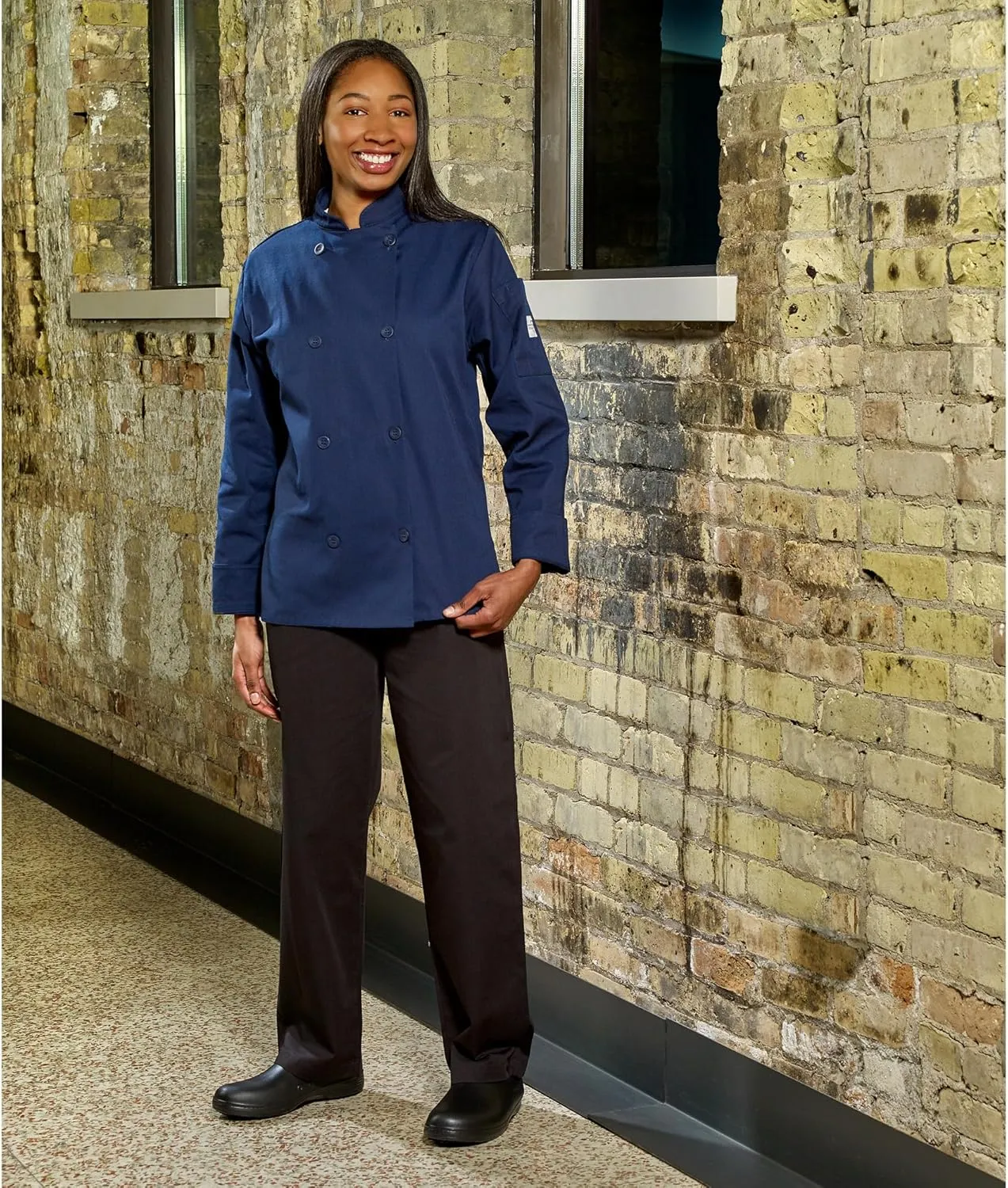 Mercer Culinary M60060BKL Millennia Women's Chef Pants, Large, Black