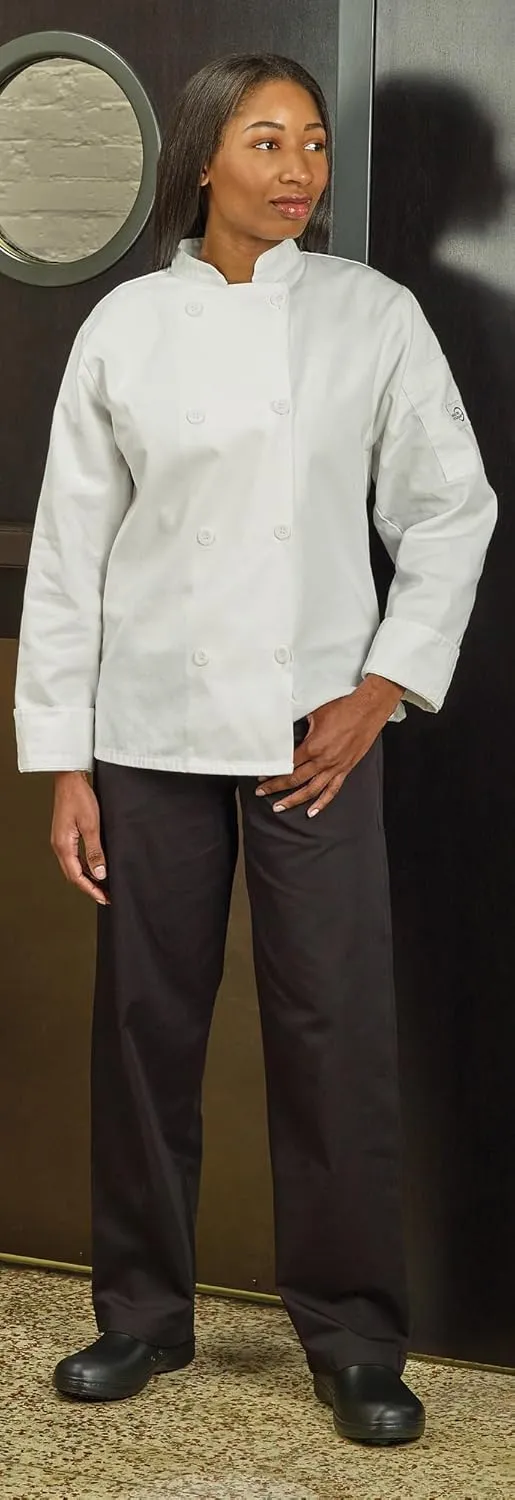 Mercer Culinary M60060BKL Millennia Women's Chef Pants, Large, Black