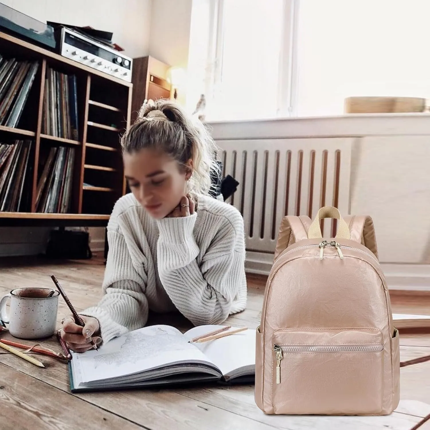 Mini Backpack Women Girls Water-resistant Small Backpack Purse Shoulder Bag for Womens Adult Kids School Travel