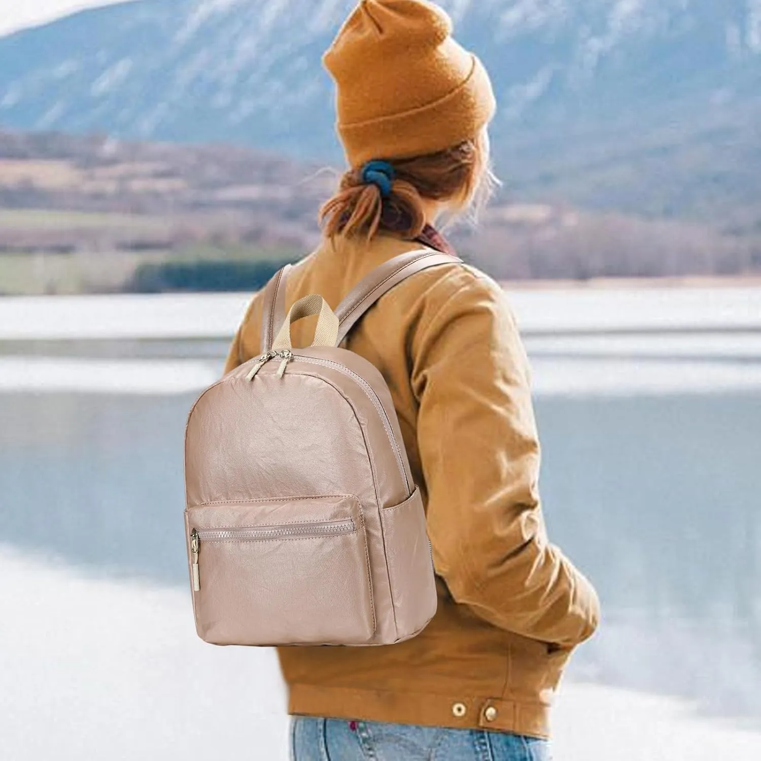 Mini Backpack Women Girls Water-resistant Small Backpack Purse Shoulder Bag for Womens Adult Kids School Travel