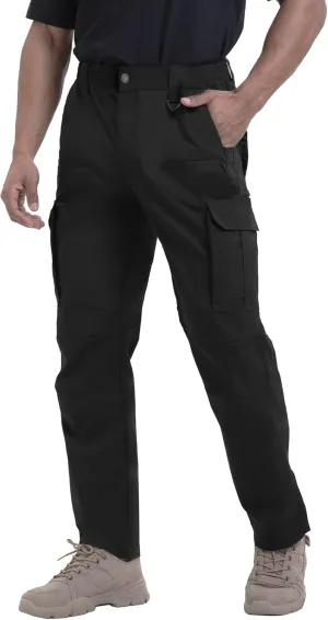 NATUVENIX Mens Work Pants Ripstop Tactical Pants for Men Lightweight Hiking Pants Men Water Resistant Cargo Pants Military