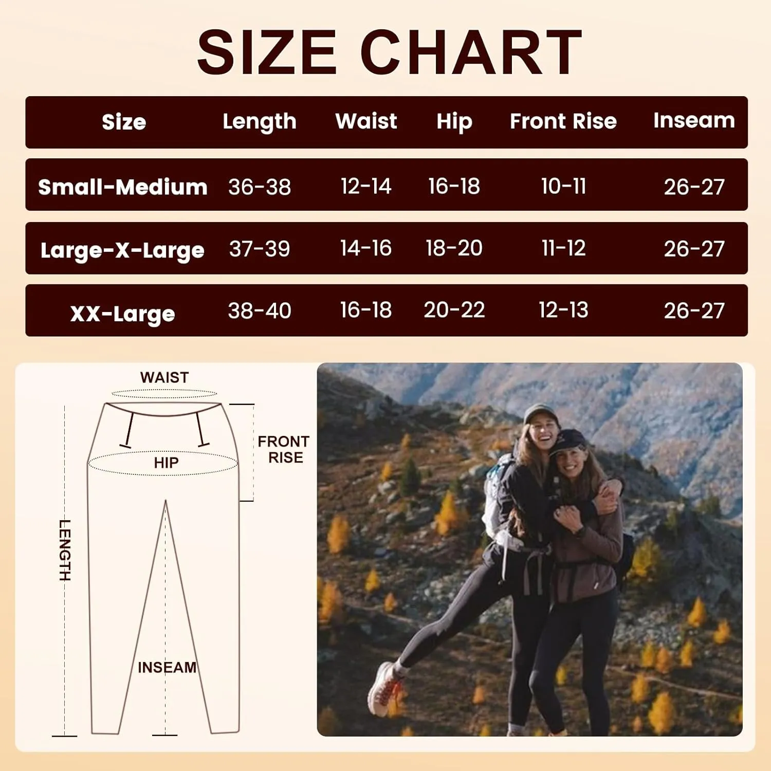 NexiEpoch Fleece Lined Leggings Women with Pockets - Water Resistant Winter Thermal High Waisted Running Hiking Yoga Pants