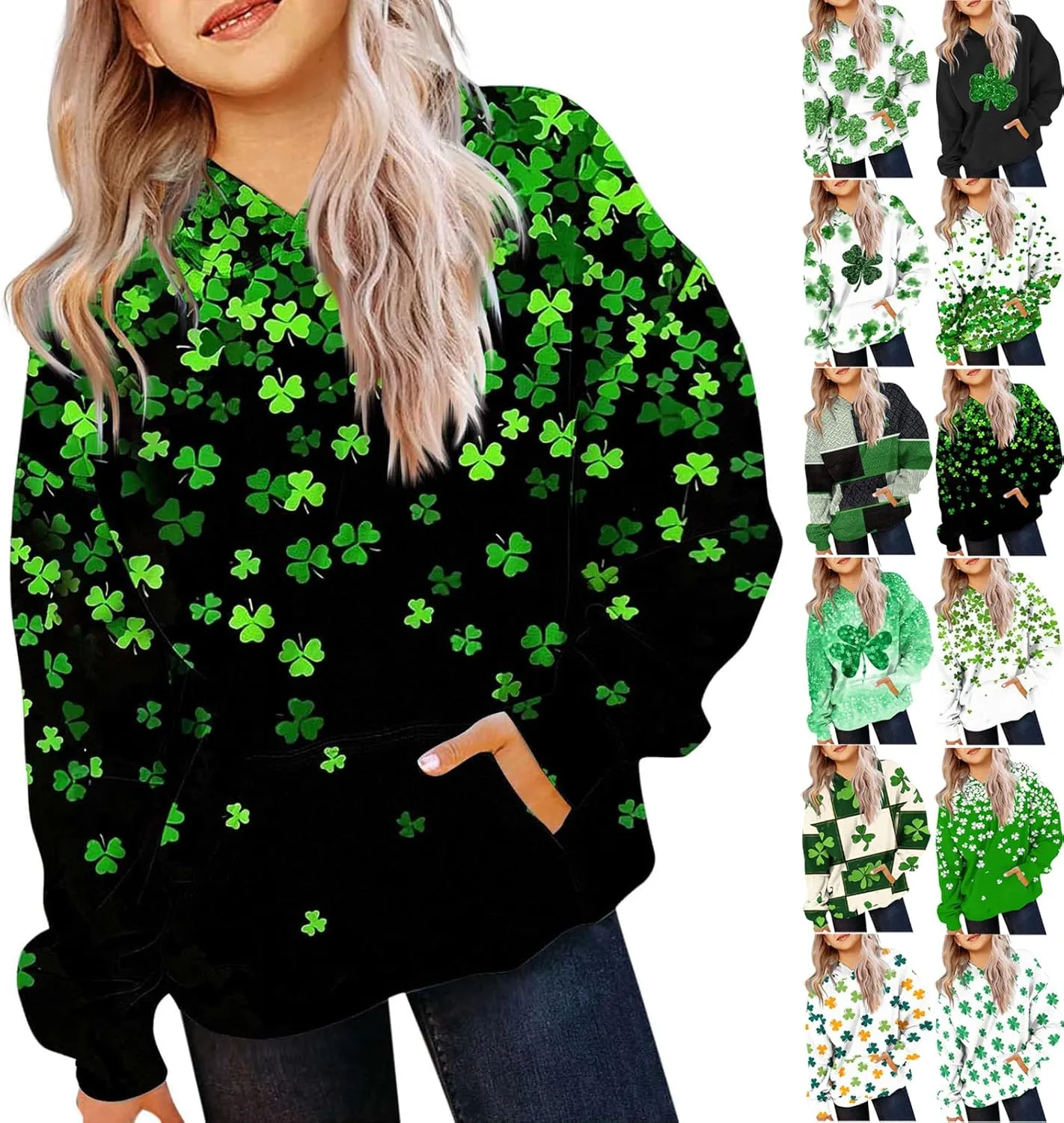 Oversized Hoodies For Teen Girl Cute Heart Graphic Pullover Tops Long Sleeve Hooded Girls Valentines Outfits Clothes
