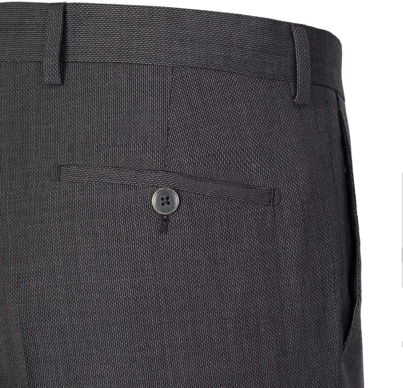 P&L Men's Slim Fit Wool Blend 2-Piece Suits Single Breasted 2 Button Dress Flat Front Pants Set