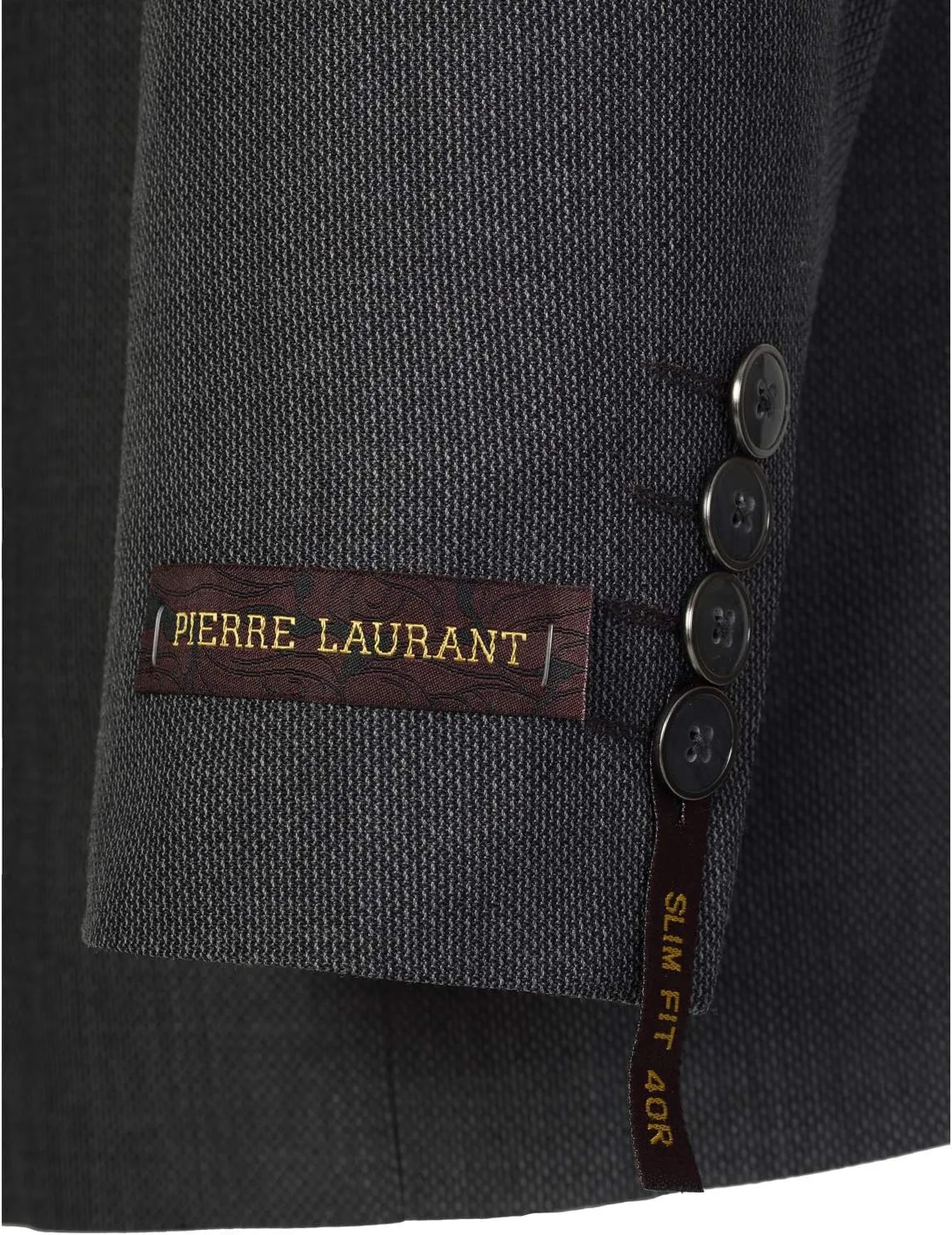 P&L Men's Slim Fit Wool Blend 2-Piece Suits Single Breasted 2 Button Dress Flat Front Pants Set