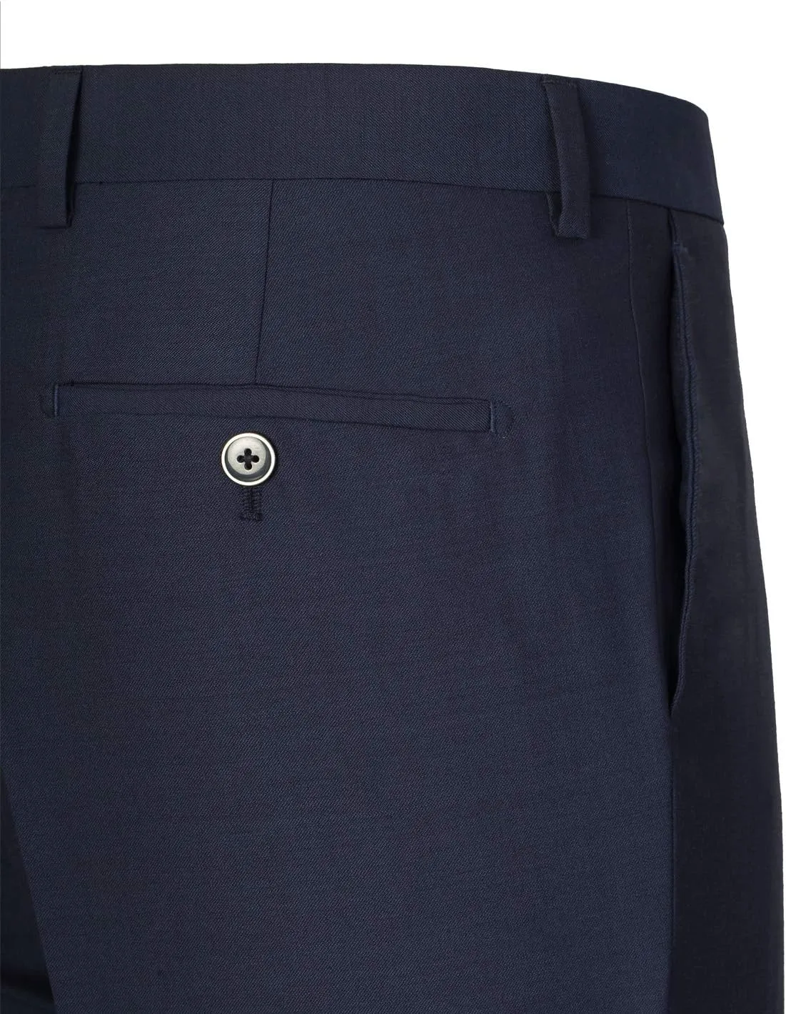 P&L Men's Slim Fit Wool Blend 2-Piece Suits Single Breasted 2 Button Dress Flat Front Pants Set