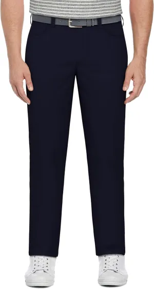 PGA TOUR Men's 5-Pocket Performance Pull-on Golf Pants, 30"/32" Inseams, 4-Way Stretch, Moisture-Wicking, Sun Protection
