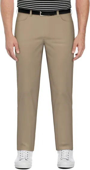 PGA TOUR Men's 5-Pocket Performance Pull-on Golf Pants, 30"/32" Inseams, 4-Way Stretch, Moisture-Wicking, Sun Protection