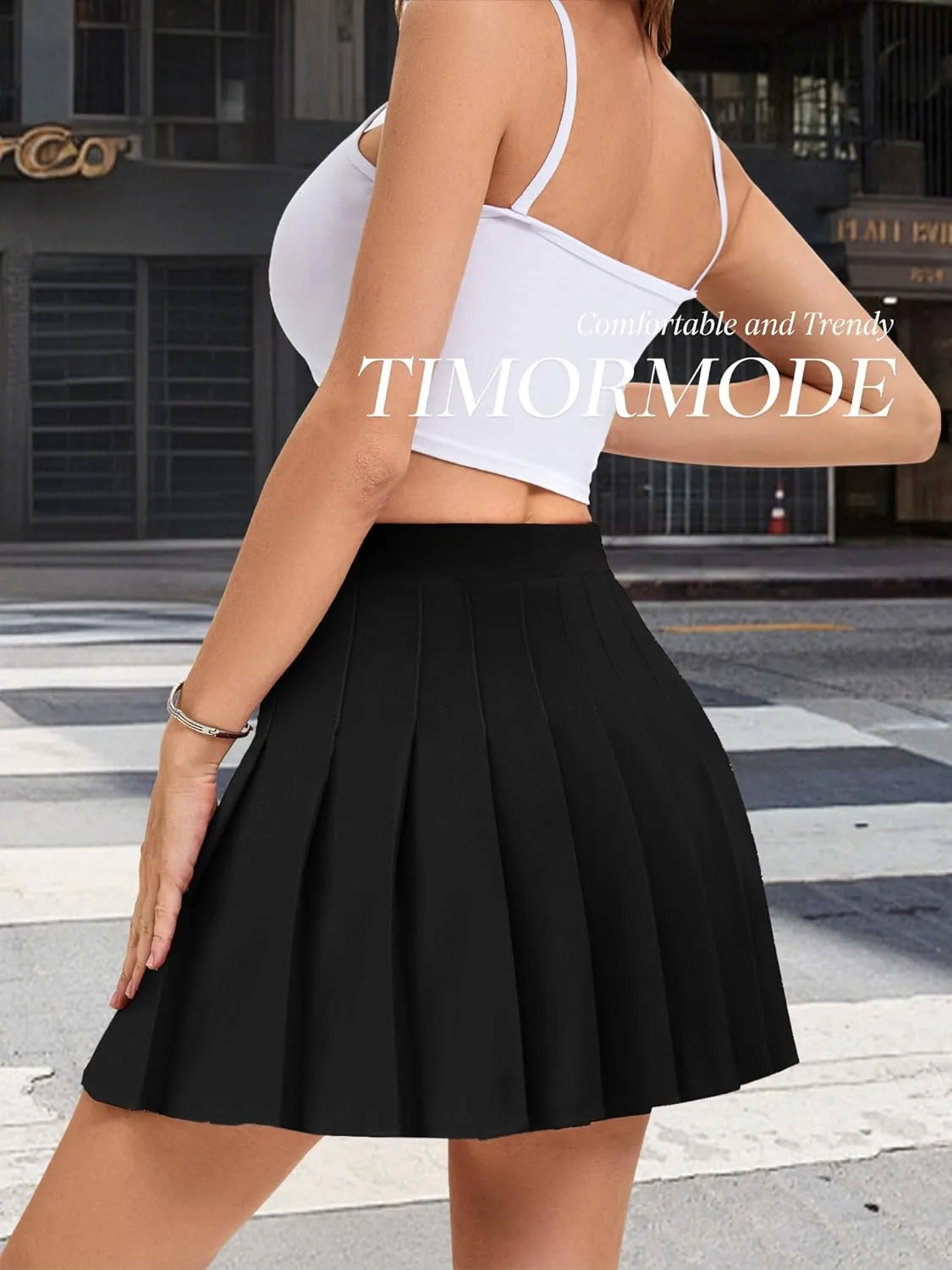 Pleated Skirts for Women Mini High Waist Skater Tennis Skirt A-line Cheerleader Skirt