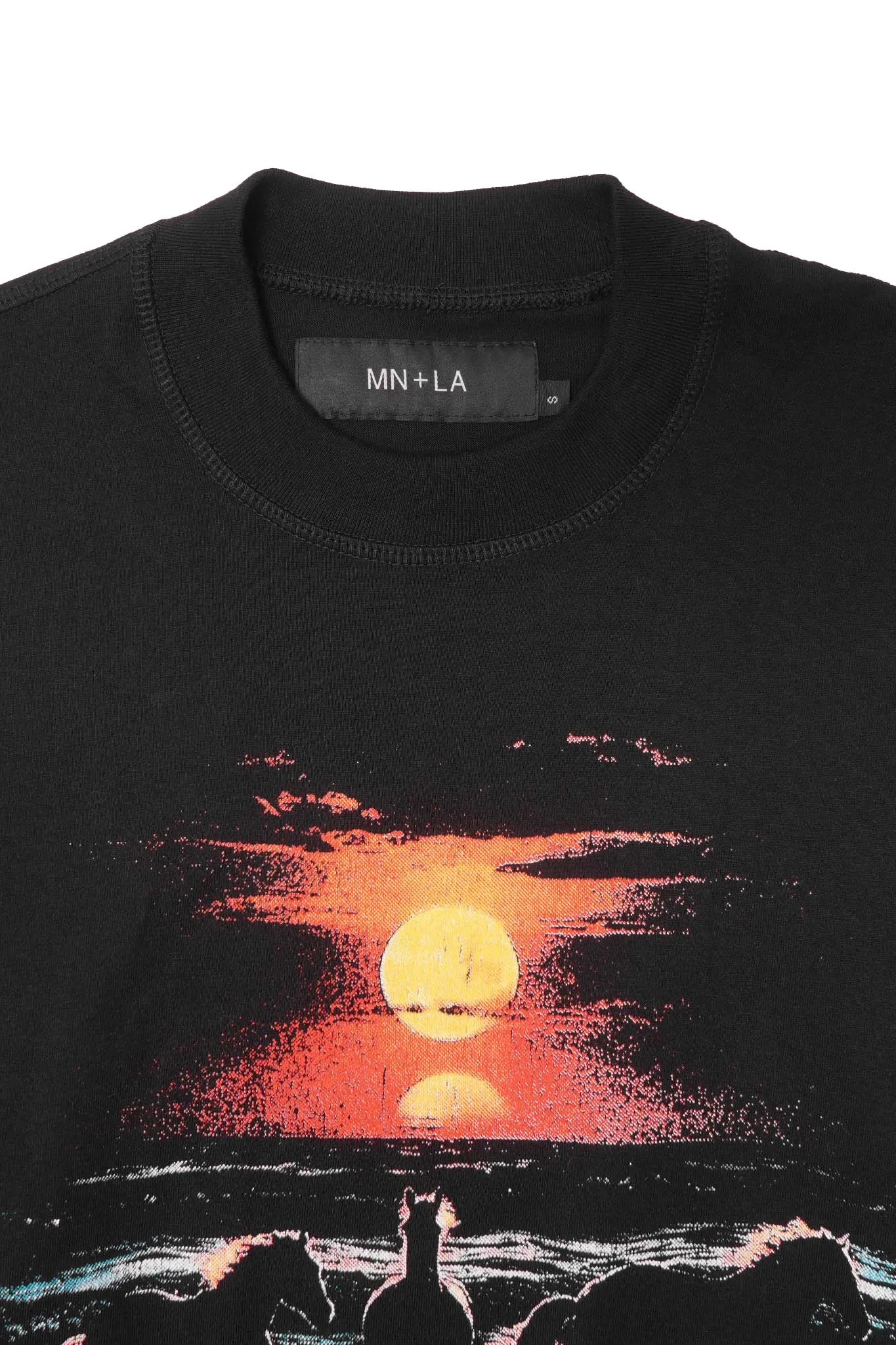 "HORSE POWER" TEE IN ANTHRACITE