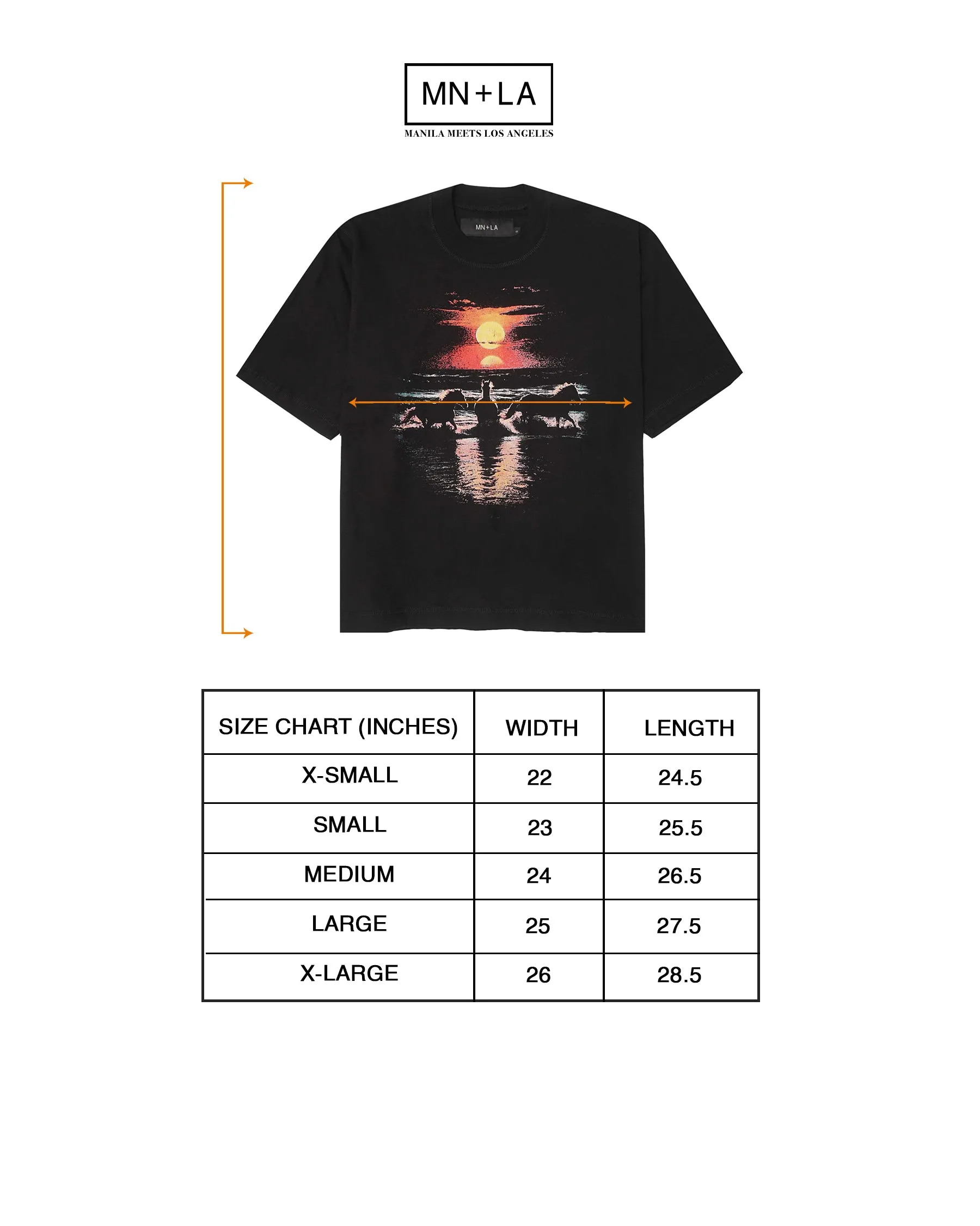 "HORSE POWER" TEE IN ANTHRACITE