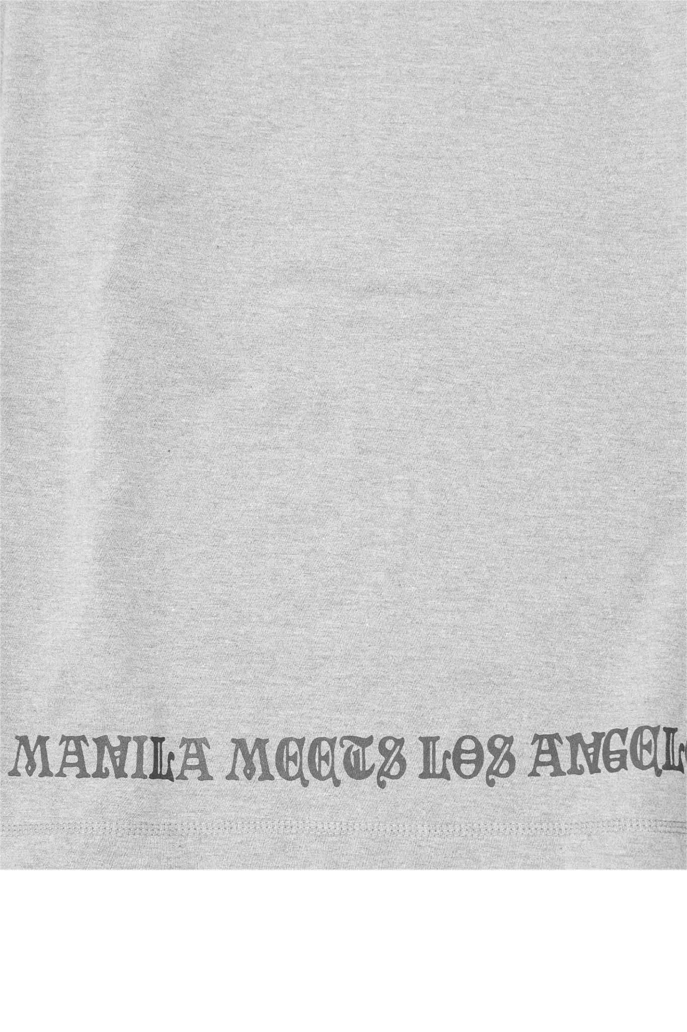 "LAST SUPPER" TEE IN HEATHER GREY