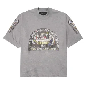 "LAST SUPPER" TEE IN HEATHER GREY