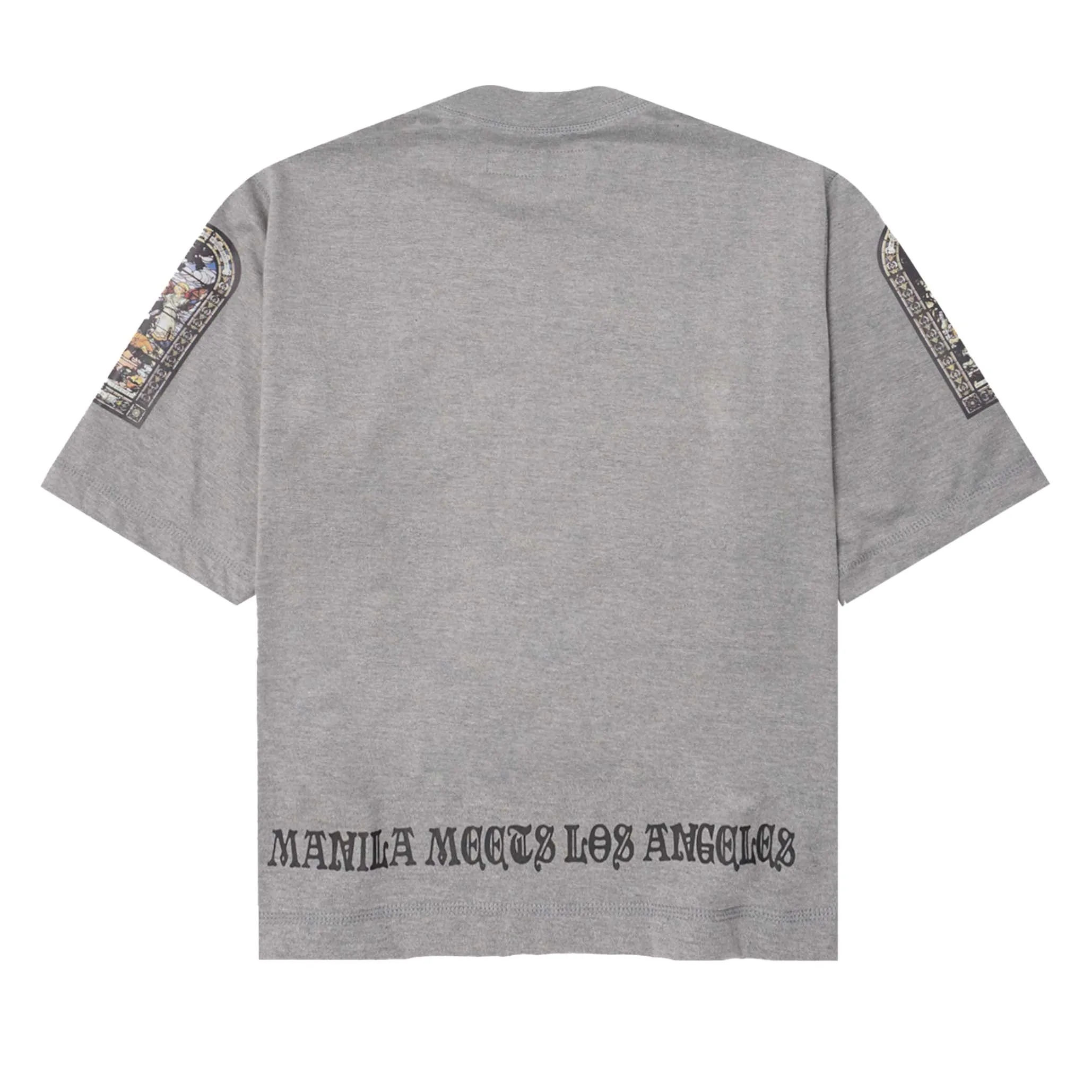 "LAST SUPPER" TEE IN HEATHER GREY