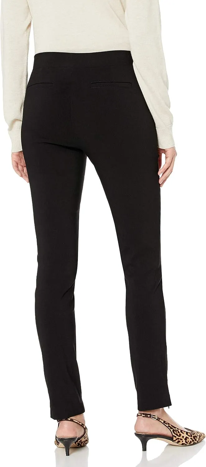Rafaella Women's Solid Supreme Stretch Dress Pants with Pull-on Waistband and Pockets, Durable Work Slacks, 30.5" Inseam