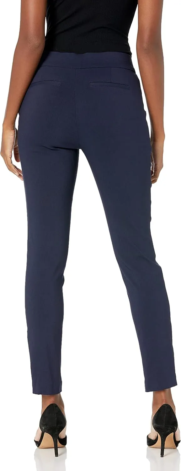 Rafaella Women's Solid Supreme Stretch Dress Pants with Pull-on Waistband and Pockets, Durable Work Slacks, 30.5" Inseam