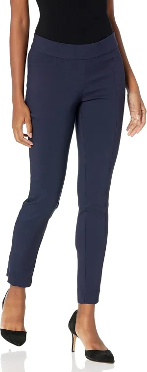 Rafaella Women's Solid Supreme Stretch Dress Pants with Pull-on Waistband and Pockets, Durable Work Slacks, 30.5" Inseam
