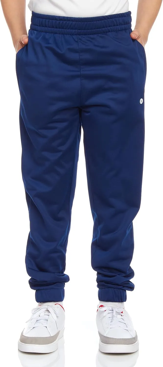 RBX Boys Sweatpants - 4 Pack Stretch Performance Tricot Activewear Boys Joggers Athletic Pants with Side Pockets (Size: 4-20)