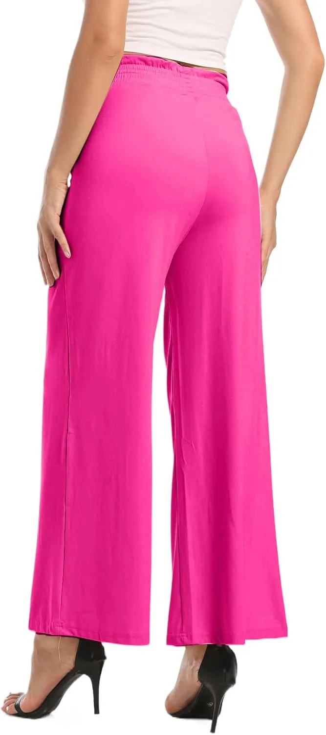 sandbank Wide Leg Pants for Women High Waist Palazzo Pants 2024 Long Dress Pants Trousers with Pockets