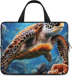 Sea Turtles Diamond Painting Laptop Bag Durable Laptop Sleeve Water-Resistant Notebook Bag for Computer Or Tablet