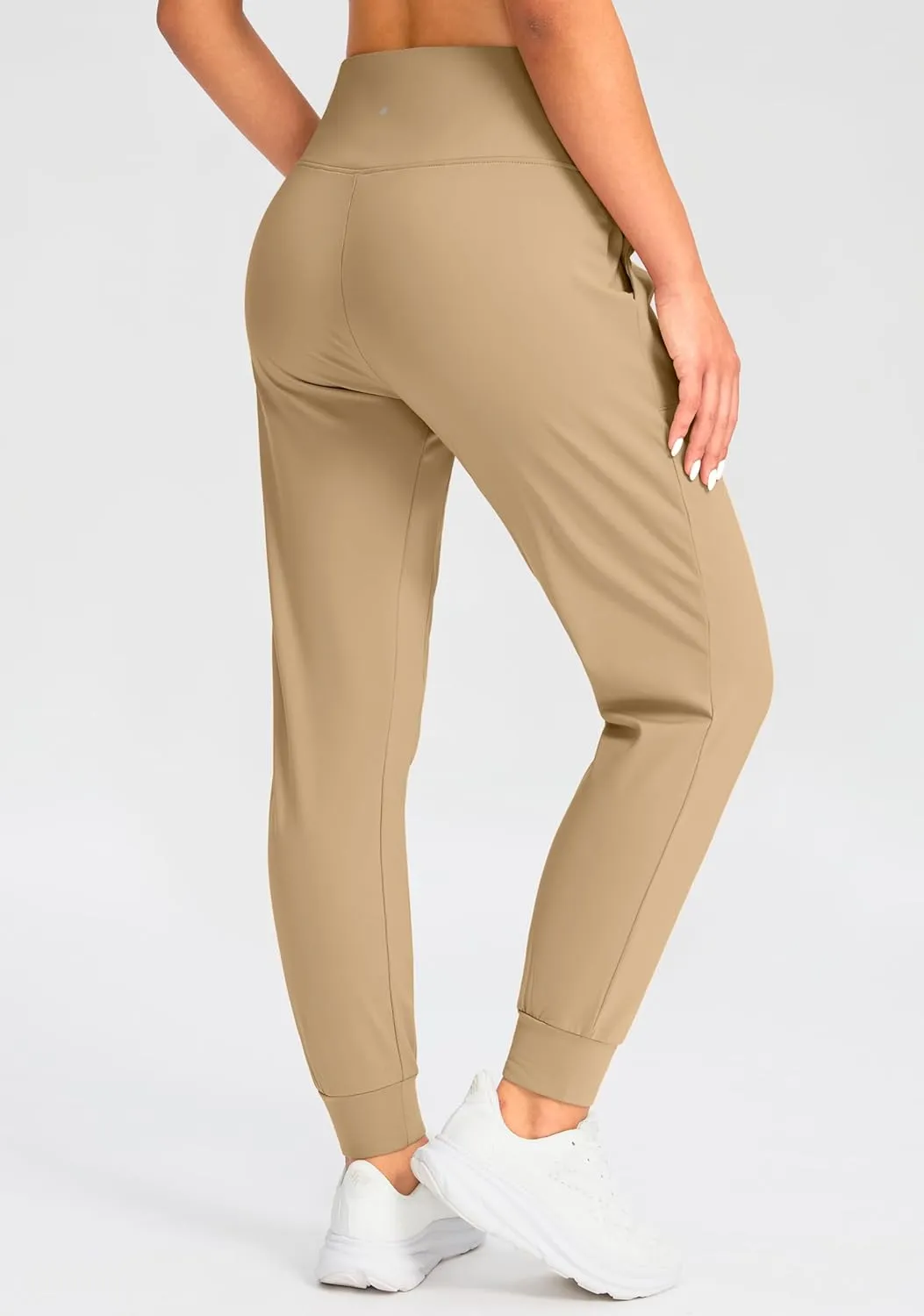 Soothfeel Women's Fleece Lined Joggers Pants High Waisted Water Resistant Thermal Sweatpants Winter Hiking Pants with Pockets