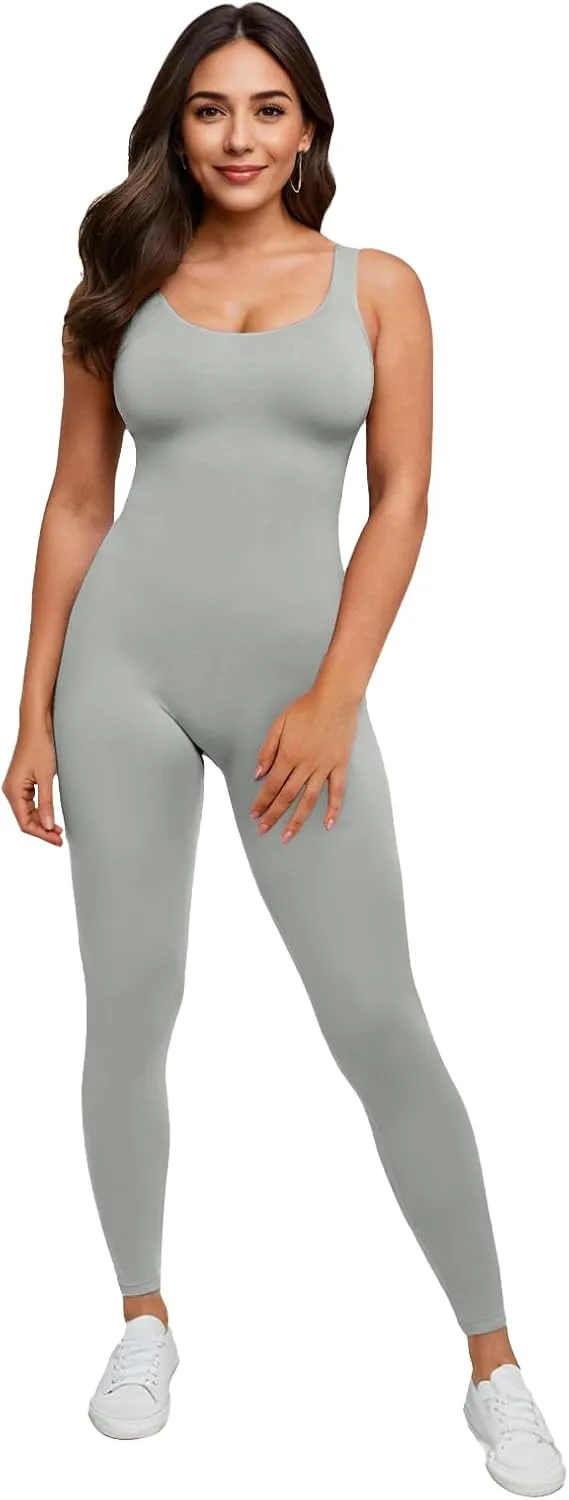 speerise Women Slimming Sleeveless Bodysuit Tank Leotard Jumpsuits Romper for Women, Girls for Gym, Yoga, Workout, Ballet
