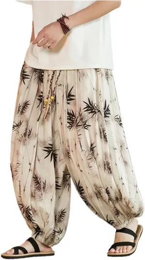 Spring Men Wide-Leg Pants Male Casual Oversize Loose Harem Women Trousers