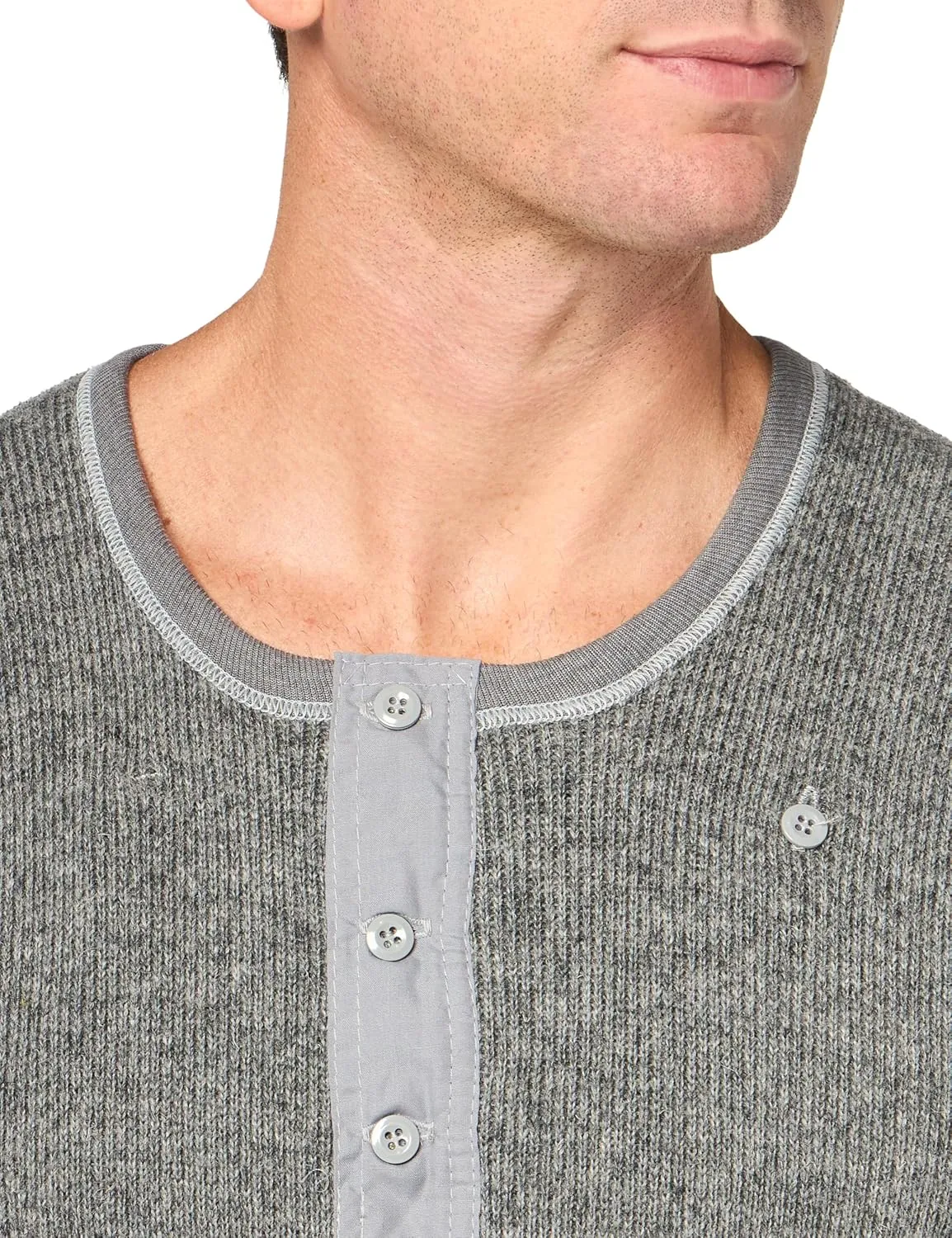 Stanfield's Men's Heavy Weight Wool Long Sleeve Shirt-3 Button Double Front Placket