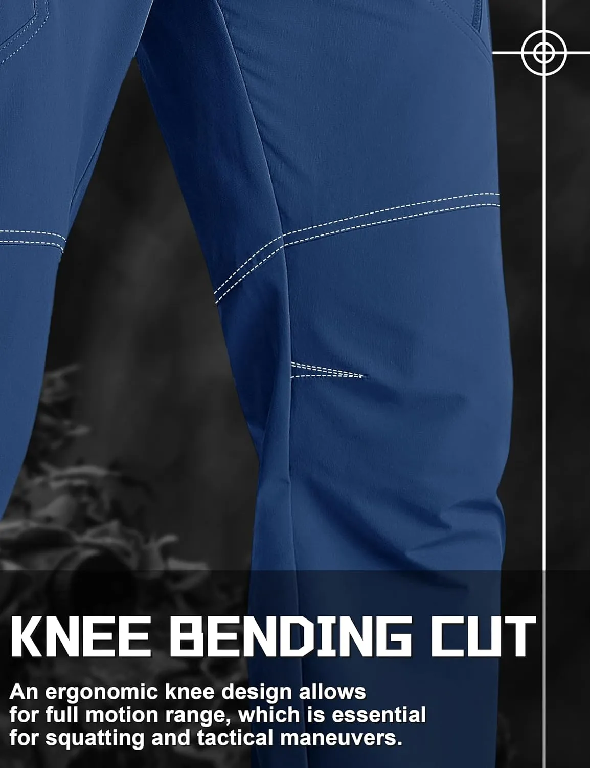 TACVASEN Men's Cargo Work Pants Construction Tactical Water Resistant Lightweight Outdoor Hiking Pants with 9 Pockets