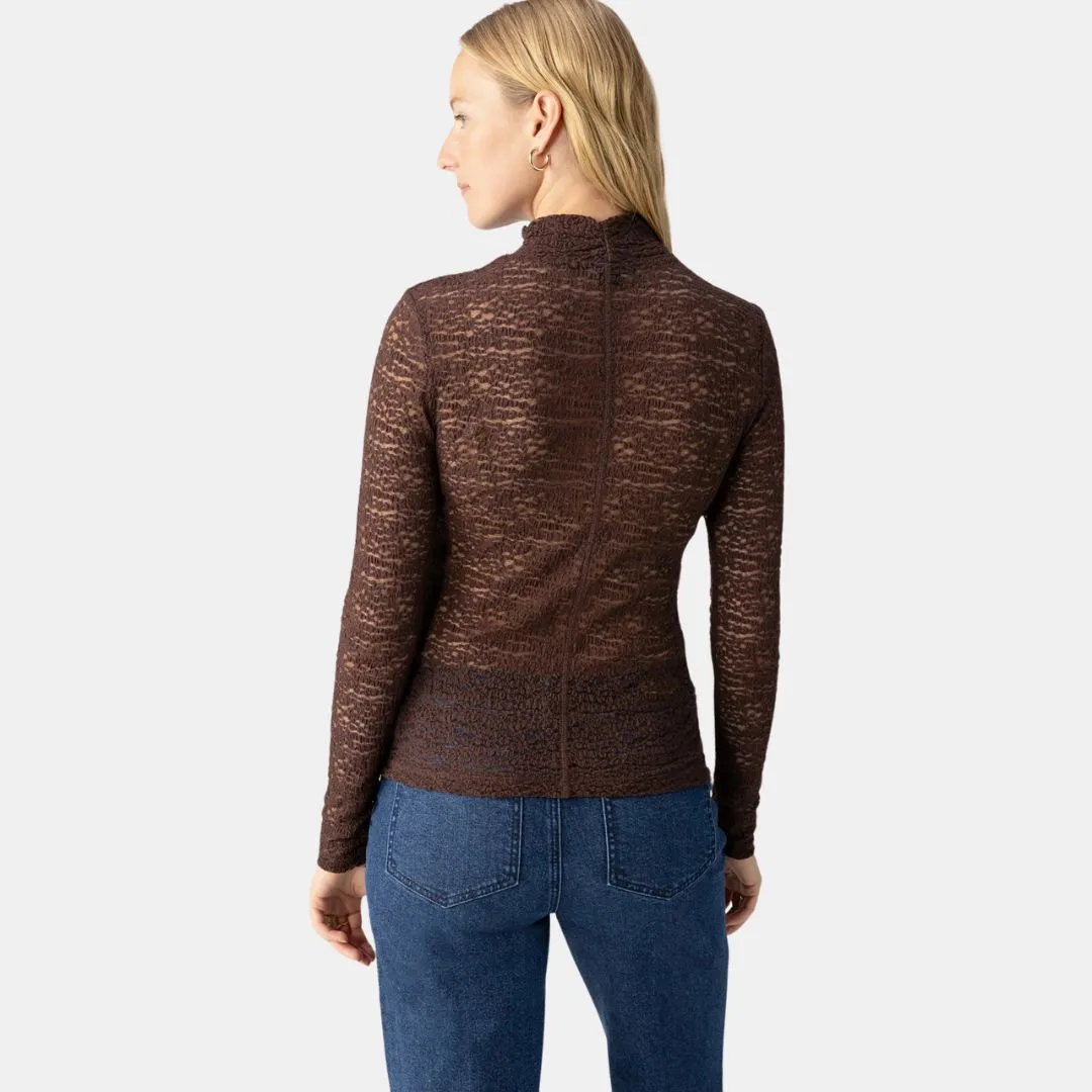 Textured Mock Knit Top