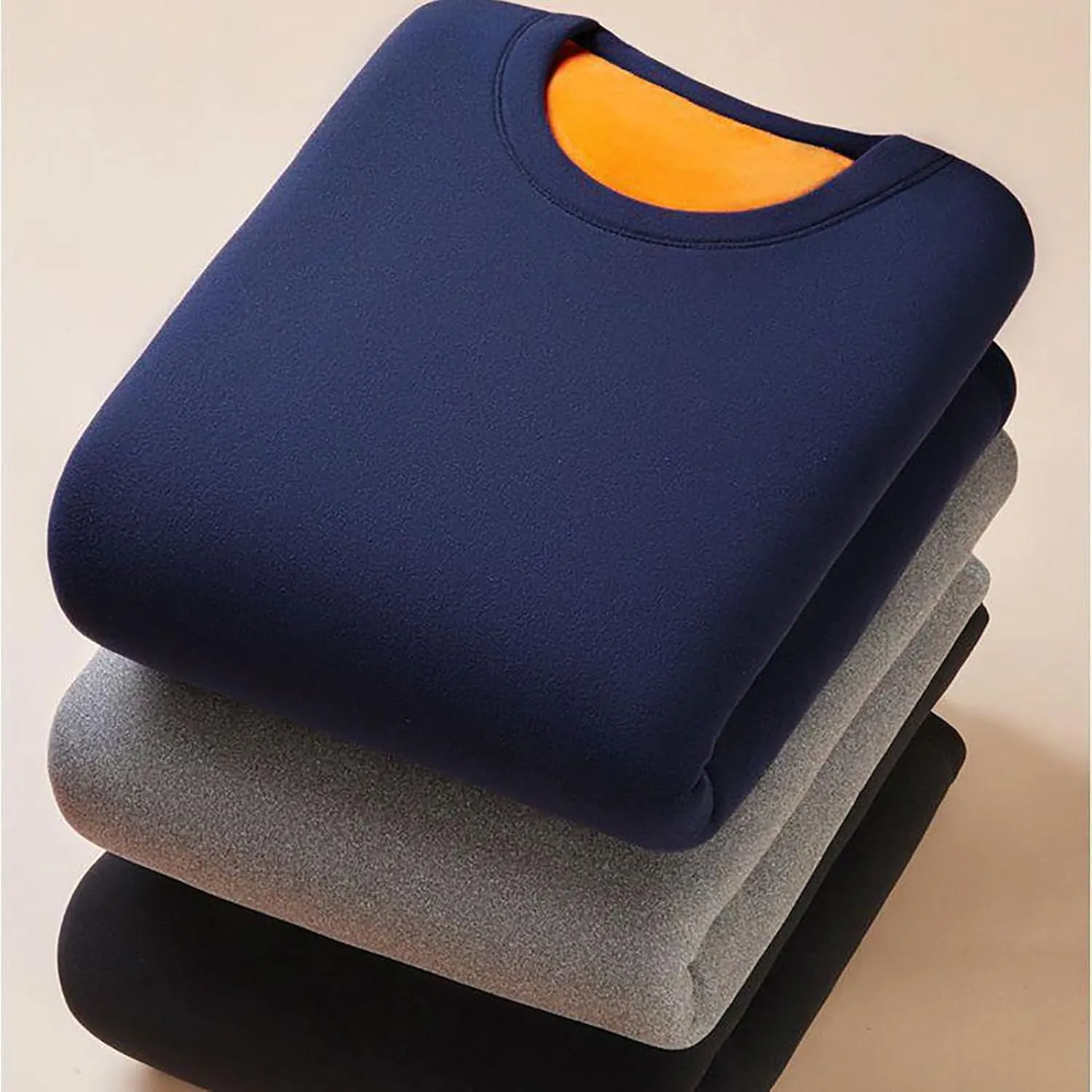 Thermal Underwear for Men Thermal Underwear Men and Women Thickened and Padded Qiu Jie Qiu Pants in A Set of Crew
