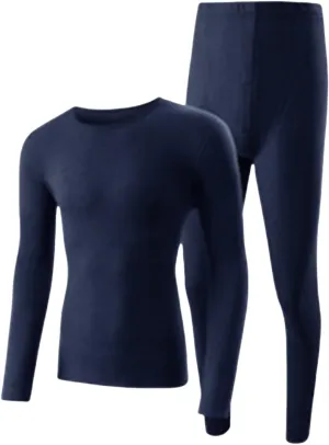 Thermal Underwear for Men Thermal Underwear Men and Women Thickened and Padded Qiu Jie Qiu Pants in A Set of Crew